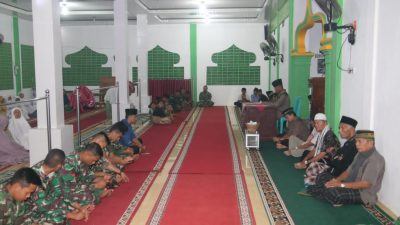 Satgas TMMD ke 115 Kodim 0311/Pessel, Hadiri Peringatan Maulid Nabi Muhammad SAW Ke 1444 H