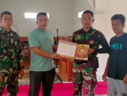 Tim Satgas TMMD Serahkan Bantuan 45 Al’quran