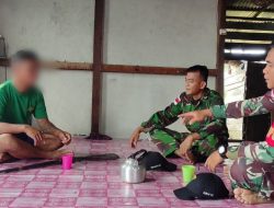 Berkat Komsos Yang Baik, Warga Perbatasan Serahkan Senjata Api Rakitan Kepada Personel Satgas Pamtas Yonarmed 19/105 Trk Bogani