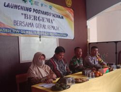 Bhabinkamtibmas Kelurahan Tuguraja Hadiri Lounching Posyandu Remaja BERGEMA