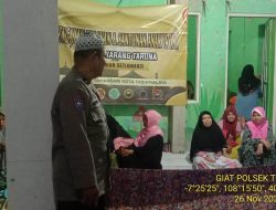 Hadiri Kegiatan IREMA Kelurahan Setiawargi, Kanit Binmas Polsek Tamansari Sampaikan Himbauan Kamtibmas