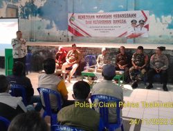 Hadiri Rapat Mingguan, Kapolsek Karangjaya Sampaikan Pesan Kamtibmas
