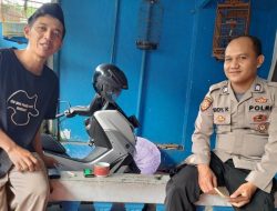Sambang Warga dan Pemasangan Kontak Person Bhabinkamtibmas Kelurahan Mangkubumi