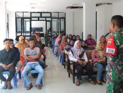 Satgas TMMD gelar Sosialisasi Balatkom dan Bahaya Terorisme