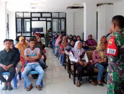 Satgas TMMD Ke 115 Kodim 0311/Pessel Berikan Penyuluhan Bahaya Laten Komunis (Balatkom) dan Bahaya Teroris ke Masyarakat Painan Selatan