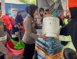 Selain Salurkan Bantuan Kepada Korban Gempa Cianjur, Tim Trauma Healing Polres Tasikmalaya Kota Lakukan Juga Pengecekan Kesehatan Para Pengungsi
