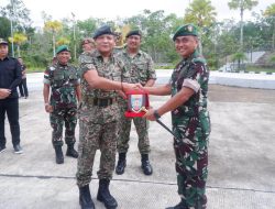 Satgas Pamtas Yonarmed 19/105 Trk Bogani Bersama Yon 13 RAMD TDM, Laksanakan Upacara Penutupan Patroli Koordinasi Seri 2/2022