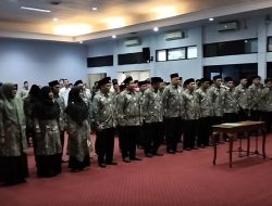 Acara pelantikan yang dilaksanakan di Aula Setda Ciamis, Rabu (25/01/2023)