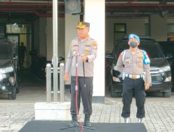 Kapolres Metro Bekasi Kota Pimpinan Apel Senin Pagi sebelum Kegiatan, Pengarahan dan Evaluasi kinerja Polres Selama satu minggu