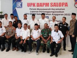 Kapolsek Salopa Hadiri Undangan dari UPK Kecamatan Salopa, Dalam Rangka Musyawarah Pertanggung Jawaban