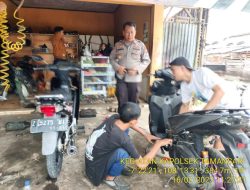 Binluh Hukum Kapolsek Tamansari, Sambangi Pengelola Bengkel Sepeda Motor, Himbau Tak Menjual Knalpot Bising