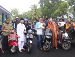 Dandim 0612/Tsm Melaksanakan Shalat Subuh berjamaah bersama Porkopimnda Kota Tsm dan club Bikers Subuhan Kota Tasikmalaya sabtu 18-02-2023