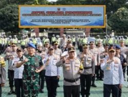 KAPOLDA JABAR PIMPIN APEL GELAR PASUKAN OPERASI KESELAMATAN LODAYA 2023