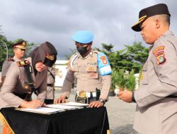 Kapolres Pimpin Apel Serah Terima Jabatan 3 Kapolsek di Polres Metro Bekasi Kota