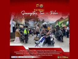 Kapolres Tasikmalaya AKBP Suhardi Hery Haryanto, S.I.K.,M.M Laksanakan Patroli Sinergitas Dengan Dandim 0612 Tasikmalaya Letkol INF Raden Henra Sukmadjidibrata S.I.P.