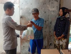 Kapolsek Kawalu Sambangi Warga Rumahnya yang Roboh, Berikan Bantuan Sembako