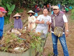 Kebersihan sebagian daripada iman, kades banjarsari bersama warga kompak bersihkan jalan kampung