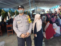 Kegiatan Bhabinkamtibmas dan Babinsa Melaksanakan Pengamanan Konser Amal PPTQ Ibadurohman Tasikmalaya