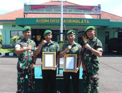 KODIM 0612 TASIKMALAYA KOREM 062 TARUMANAGARA GELAR ACARA KOPRAPOT PINDAH SATUAN DAN ROLING DANRAMIL WILAYAH KODIM TASIKMALAYA