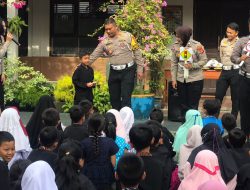 Ops Keselamatan Lodaya 2023, Sat Lantas Polres Banjar Berikan Penyuluhan dan Sosialisasi di SDN 1 Banjar