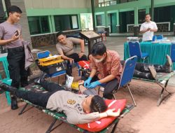 Pererat Sinergitas TNI-Polri, Laksanakan Donor Darah dalam Rangka HUT Kostrad Ke-62