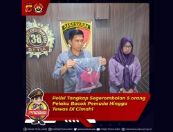Polisi Tangkap Segerombolan 5 orang Pelaku Bacok Pemuda Hingga Tewas Di Cimahi
