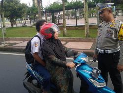 Sat Lantas Polres Banjar Sampaikan Teguran Secara Humanis terhadap Pelanggar