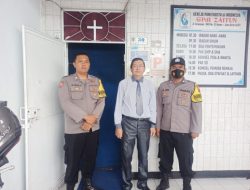 Secara Rutin, Polsek Banjar Pengamanan di Gereja Berikan Keamanan dan Kenyamanan dalam Beribadat
