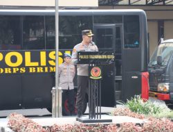 Kapolres Tasikmalaya Kota, Pimpin Apel Personel Kesiapan Pengamanan Aksi Unjuk Rasa dari Aliansi Tasikmalaya Bersatu