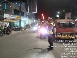 Antisipasi Kemacetan, Unit lantas Polsek Bekasi Utara gelar Gatur Sore dan Malam