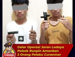 Gelar Operasi Jaran Lodaya Polsek Runpin Polres Bogor Amankan 2 Orang Pelaku Curanmor