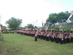 Kapolsek Banjar Pimpin Upacara Pembukaan Diklatsar Saka Bhayangkara Ranting Polsek Banjar