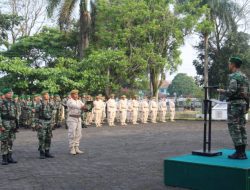 Kodim 0612/Tasikmalaya Korem 062/Tn Menggelar Upacara Bendera Tanggal 17 Maret 2023