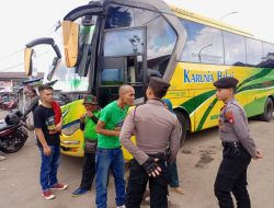Para Personil Sat Samapta Polres Tasikmalaya, Giat Patroli Disekitar Alun alun Singaparna