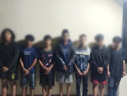 Patroli Sahur Polsek Langensari Berhasi Amankan 7 Remaja yang Diduga Sedang Perang Sarung