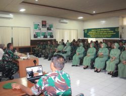 Prajurit dan Pns Kodim 0612/Tasikmalaya Korem 062/Tn Ikuti Sosialisasi Penyuluhan Kesehatan Tentang Penyakit Hipertensi, Penyakit Jantung, Dan Stroke
