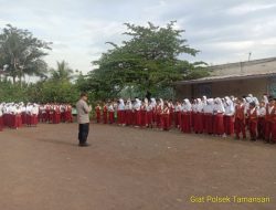 Sambangi SDN Tirtayasa, Kanit Binmas Polsek Tamansari Sampaikan Pembinaan dan Penyuluhan