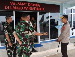 Bersama Forkopimda, Kapolres Tasik Kota Menghadiri Kunjungan Kerja Pangkoopsud 1 TNI AU