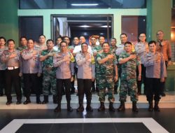 Dalam rangka Mempererat Sinergitas TNI – Polri, Kapolres Metro Bekasi Kota Kunjungan Ke Kodim 0507/ Bekasi