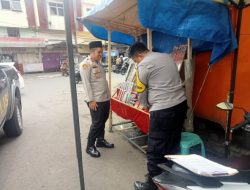 Kapolsek Tawang Polres Tasik Kota Pimpin Razia Petasan di Pasar Pancasila
