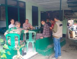 Sinergitas Danramil 1202 dan Kapolsek Pagerageung Polres Tasik Kota Polda Jabar, Monitor Kegiatan Masyarakat