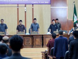 Bupati Herdiat Sampaikan Penjelasan Raperda Pertanggungjawaban Pelaksanaan APBD TA 2022