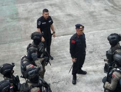 Dansat Brimob Polda Metro Jaya Pantau Latihan Mobilitas Udara