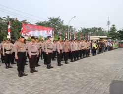 Kapolres Metro Metro Bekasi Kota pimpin Apel Ketua Kasatkamling dan Penyerahan Lomba Penghargaan Satkamling 2023