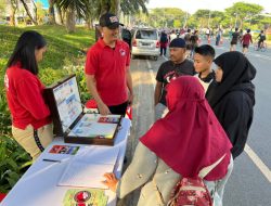 Kegiatan Sosialisasi P4GN Satresnarkoba Polres Metro Bekasi Kota dalam Kegiatan Car Free Day (CFD)