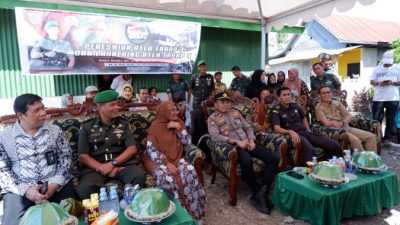 Mewakili Dandim 1420/Sidrap, Kasdim Menyerahkan Rumah Ibu Fatimah dalam Peresmian RTLH Tahap 3 Serentak oleh Pangdam XIV/Hasanuddin