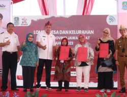 Plt. Wali Kota Bekasi Sambut Tim Penilai Lomba Penilaian Desa Kelurahan Tingkat Provinsi Jawa Barat di Kelurahan Jatirangga