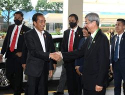 Presiden Joko Widodo tiba di Sands Expo & Convention Center, Singapura, untuk menghadiri Ecosperity Week 2023, pada Rabu, 7 Juni 2023
