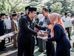 Saat Upacara Bendera, Wabup Ciamis Sebut Peringatan Hari Jadi Merupakan Milik Masyarakat Kabupaten Ciamis