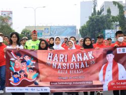 Peringatan Hari Anak Nasional, 2.000 Anak dan Anggota KORMI Kota Bekasi Padati Pawai di Car Free Day